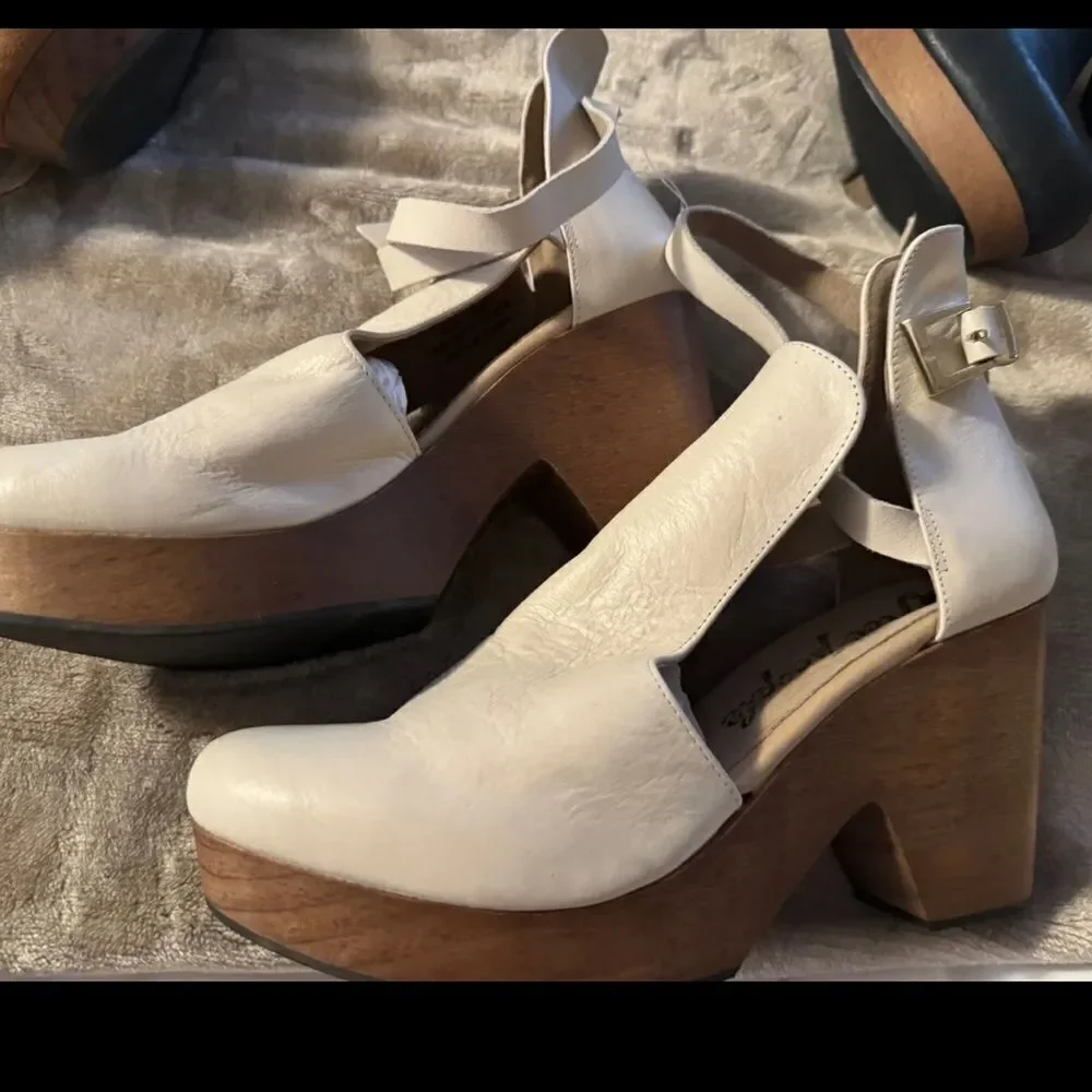 New Free People Cedar Platform Clogs Heels_4